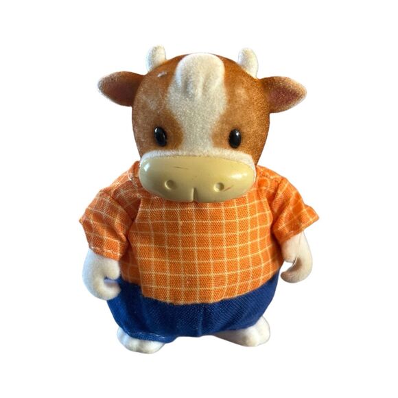 LI’L WOODZEEZ Famileez FitzMoo Cow Dollhouse Family Figures Figurine Set Toy Lot - Picture 7 of 8